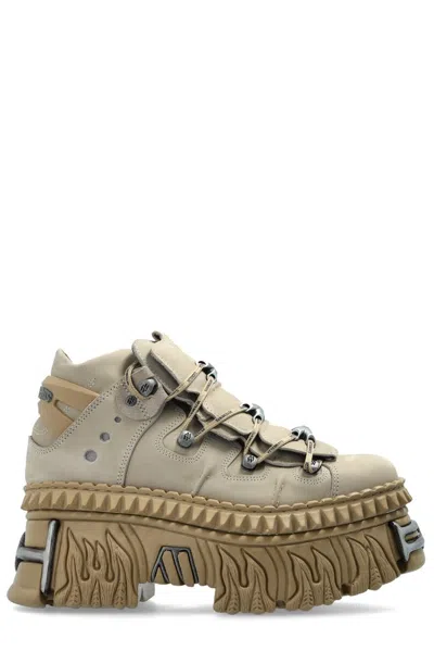 Vetements Beige New Rock Edition Fire Platform Sneakers