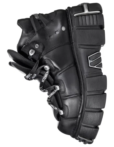 Vetements X New Rock 'platform' Sneakers In Black