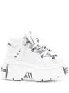 Vetements X New Rock Platform Sneakers In White