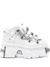 Vetements Off-white New Rock Edition Platform Sneakers In White