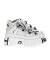 Vetements X New Rock Platform Sneakers In White