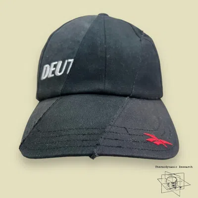 Pre-owned Vetements X Reebok Deu Split Hat In Black