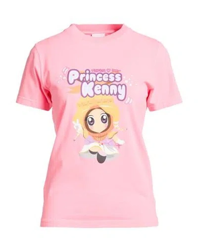 Vetements X South Park Woman T-shirt Pink Size M Cotton, Elastane