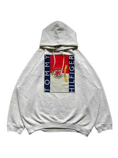 Pre-owned Vetements X Tommy Hilfiger Ss18 Oversized Hoodie In Grey