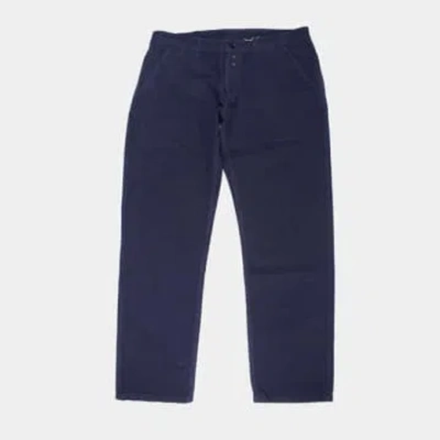 Vétra Hopsack Trousers In Blue