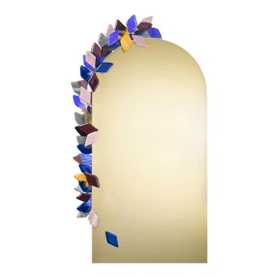Pre-owned Vetrofuso Arco Wall Mirror By Serena Confalonieri In Sand