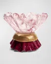 Vetrofuso Ballarina Pink Vase In Pinkgoldplum