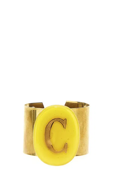 Vetrofuso 'gipsy' Napkin Holder In Yellow