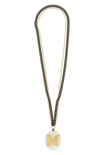 Vetrofuso 'm' Medium Necklace In White