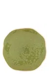 Vetrofuso Organic Shaped Dinner Plate ⌀ 31 Cm In Green