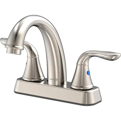 Vetta 2-handle Centerset Bathroom Faucet 4" Spread, Brushed Nickel Lead-free With Watersense - Ceramic Car