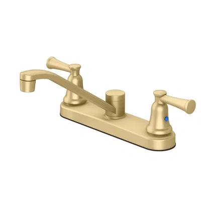 Vetta 2-handle Standard Kitchen Faucet In Chrome In Matte Gold