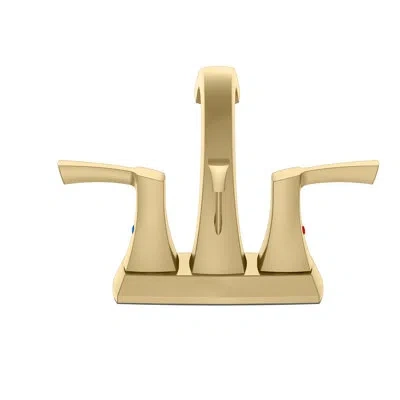 Vetta 4 In. Centerset 2-handle Bathroom Faucet In Matte Gold