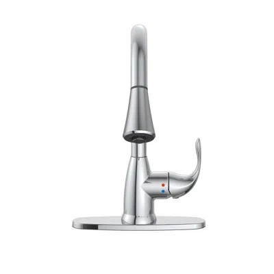 Vetta Kitchen Faucets - Pull Down Sprayer Kitchen Faucet With Deckplate In Polished Chrome