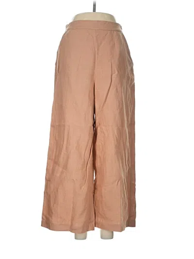 Pre-owned Vetta Linen Pants In Tan