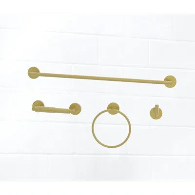 Vetta Stainless Steel Towel Ring, Corrosion Resistant Bathroom Wall Organizer With Rust-proof Zinc Base -  In Matte Gold