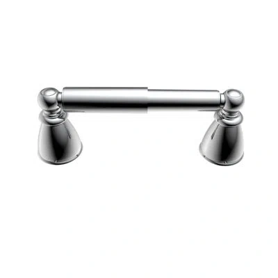 Vetta Wall Mounted Spring Double Post Toilet Paper Holder In Chrome