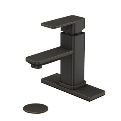 Vetta Zinc Alloy Bathroom Faucet With Pop-up Drain And Supply Lines For 1 Or 3 Hole Sink In Oil Rubbed Bronze