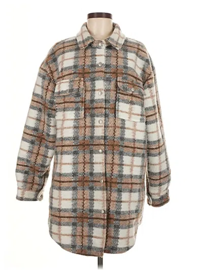 Pre-owned Veveret Coat In Brown