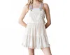 Veveret Daisy Do Little Romper Overalls In Cream In White