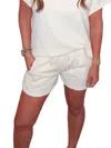 Veveret French Terry Shorts In Cream