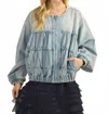 Veveret Seasons Changing Denim Jacket In Light Denim In Blue