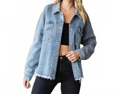 Veveret Sparkling Denim Shacket