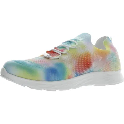 Vevo Active Steffi Womens Knit Fitness Slip-on Sneakers In Multi