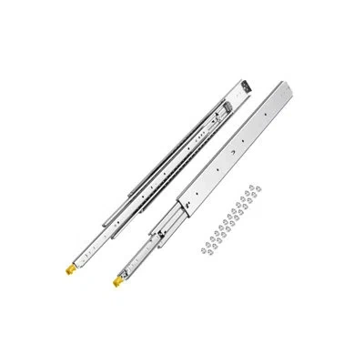 Vevor 1 Pair Full Extension Drawer Slides 36 In, 500 Lbs Load Capacity Locking Drawer Slides, Ball Bearing In Silver