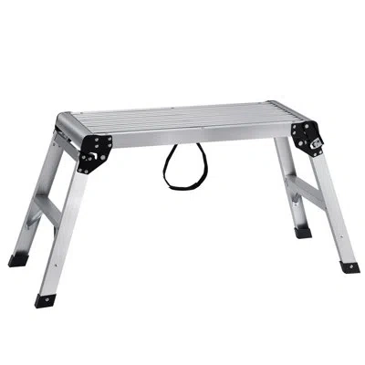 Vevor 1 - Step Aluminum Step Stool In Silver