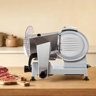 Vevor 10" Commercial Meat Slicer, 240w Electric Deli Food Slicer With Carbon Steel Blade, Built-in Sharpen