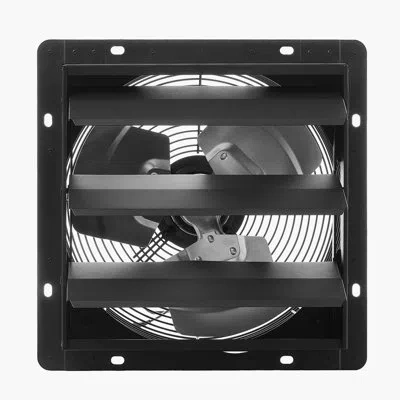 Vevor 10 In Shutter Exhaust Fan With Smart Programming Controller Wall Mount In Black