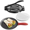 Vevor 10 Inch Tortilla Press Chapati Maker Roti Dough Maker Heavy Duty Cast Iron - Black In Black