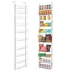 Vevor 10-tier Over The Door Pantry Organizer Hanging Storage Rack Adjustable Kitchen - White In Multi