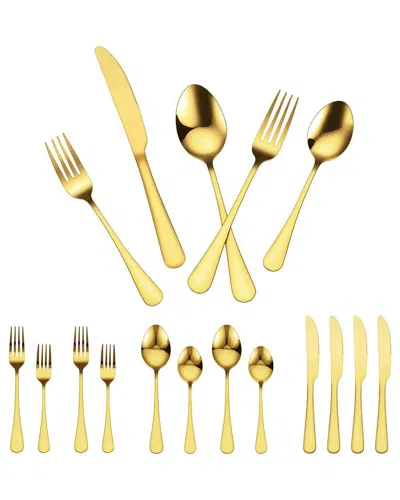 Vevor 100pc Silverware Set In Gold
