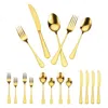 Vevor 100pc Silverware Set In Gold