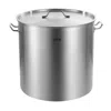 Vevor 100qt Stainless Steel Stockpot Cooking Kitchen Sauce Pot With Basket Lid Handle - Silver
