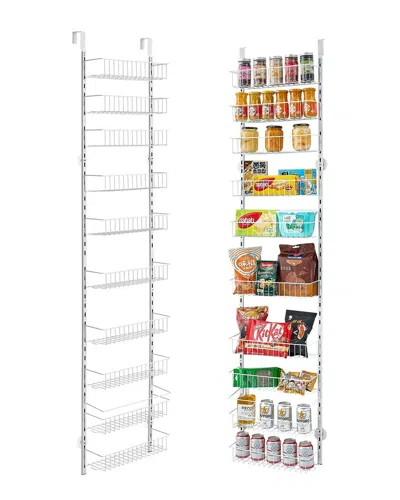 Vevor 10-tier Over-the-door Pantry Organizer In Silver