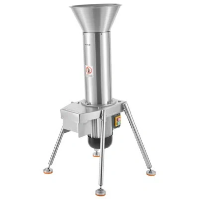 Vevor 1100w Electric Fruit Apple Crusher, Sus304 Freestanding Crushing Machine, Grinds Whole Apples Up To  In Silver