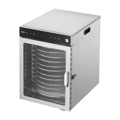 Vevor 12 Trays Rotary Food Dehydrator Machine Stainless Steel 800w Jerky Fruit Drying