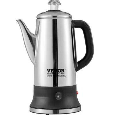 Vevor 12-cup Electric Percolator Coffee Pot In Stainless Steel