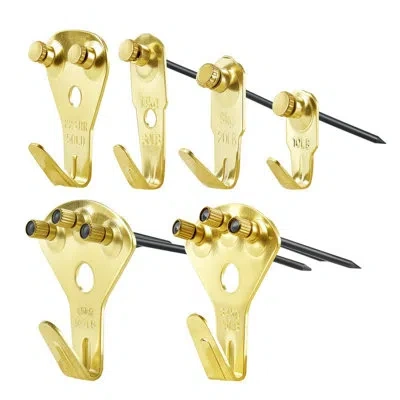 Vevor 130pcs Picture Frame Hangers With Nails 10lbs To 100lbs Metal Photo Hanging Kit