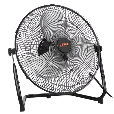 Vevor 14 Inch Floor Fan 3 Speeds 360° Adjustable Tilt High-velocity Industrial Fan In Black