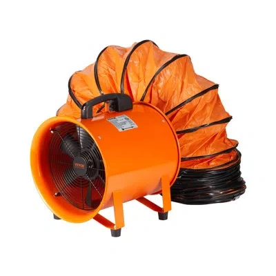 Vevor 14.57'' Fan In Black;orange