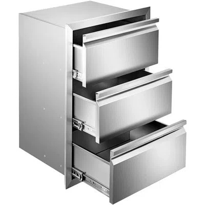 Vevor 14.7'' Stainless Steel Drop-in Drawers In Silver