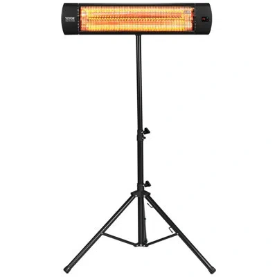 Vevor 1500 Watt Standing Patio Heater Space Heater In Black