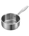 Vevor 1.5qt Saucepan With Steamer In Silver