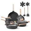 Vevor 17pc Nonstick Cookware Set In Black