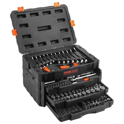 Vevor 18" Tool Box In Silver