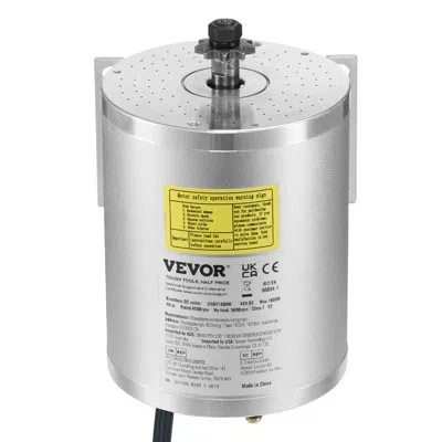 Vevor 1800w Electric Brushless Dc Motor Kit 48v 4500rpm Motor With Upgraded Controller